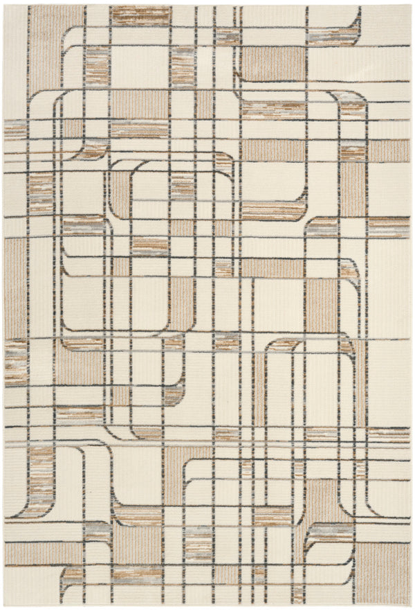 nourison nordic nrc17 ivory multicolor rug