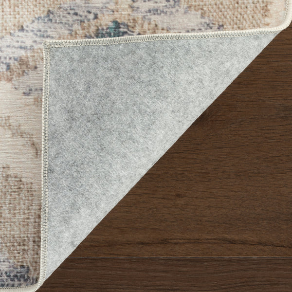annie selke mw senava da2520 grey machine washable polyester rug
