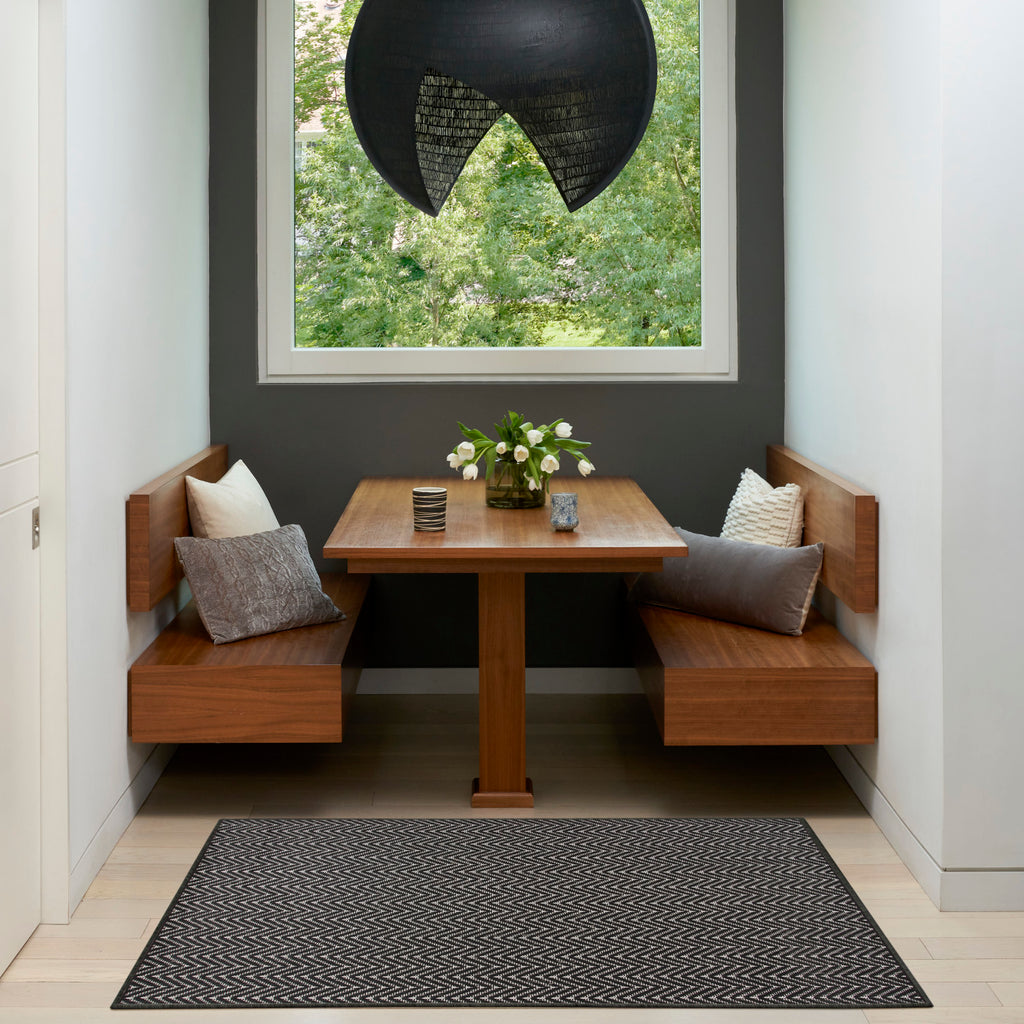 nourison horizon indoor outdoor hoz02 black rug