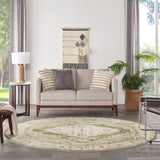 nourison astra machine washable asw11 ivory green rug