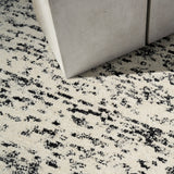 nourison ck042 billows bil01 ivory black rug