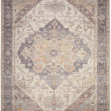 nourison vintage washables vws13 ivory purple rug