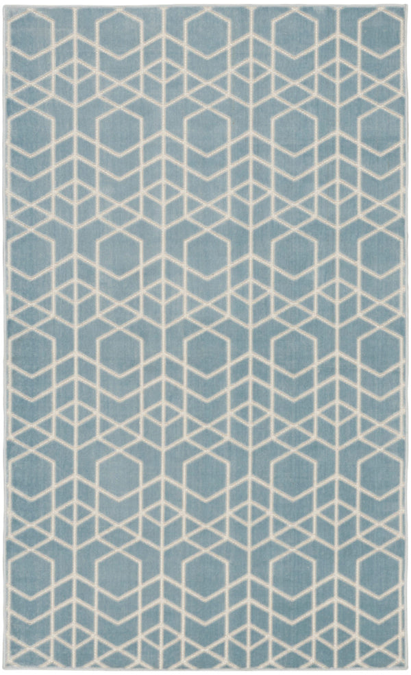nourison washable charm wch01 blue ivory rug