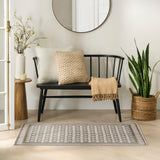 nourison nordic nrc03 ivory grey rug