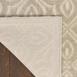 nourison washable charm wch03 silver ivory rug