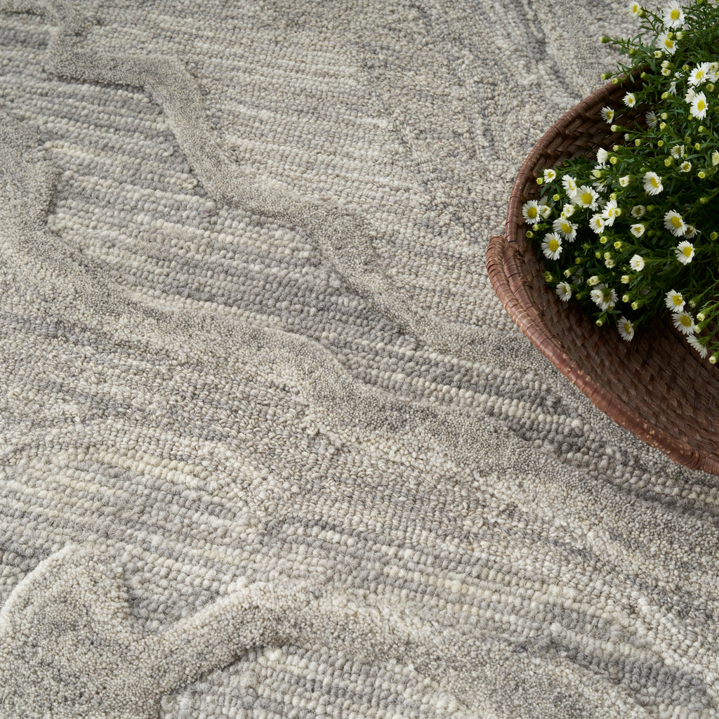 nourison graceful gru01 grey rug