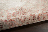 nourison lucent lcn07 silver red rug