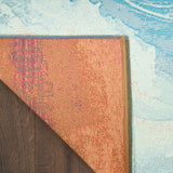 nourison color splash csp05 ivory blue rug