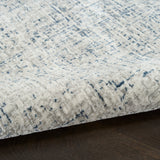 nourison grand street grn03 ivory blue rug