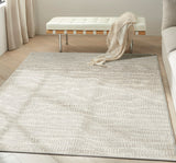 nourison ck079 notes not01 ivory silver rug