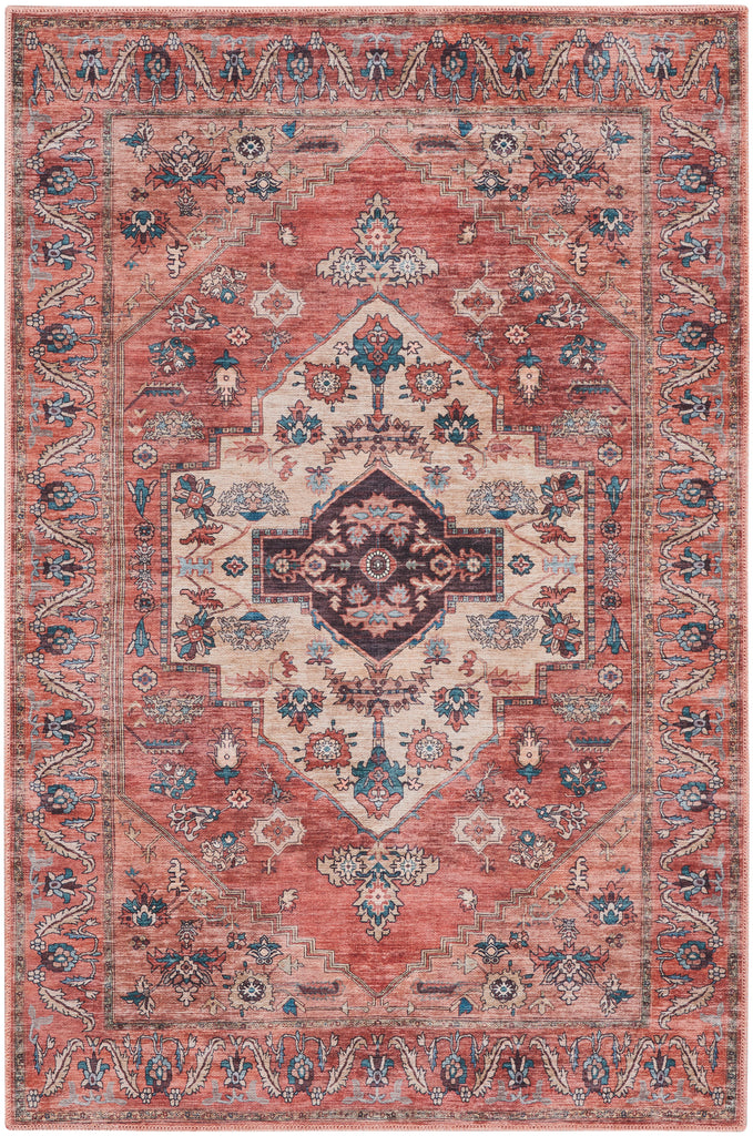 nourison grand washables grw03 rust multicolor rug