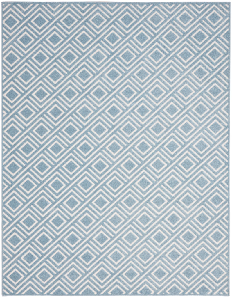 nourison care free caf03 blue rug