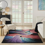 nourison prismatic prs34 black rug