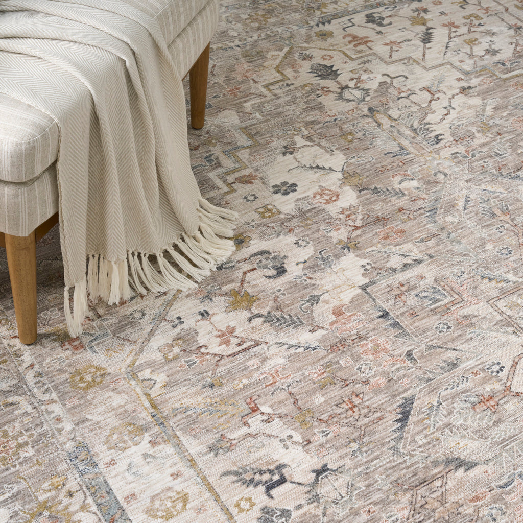 nourison antique fusion anf02 ivory multicolor rug