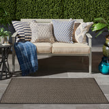 nourison horizon indoor outdoor hoz02 charcoal rug