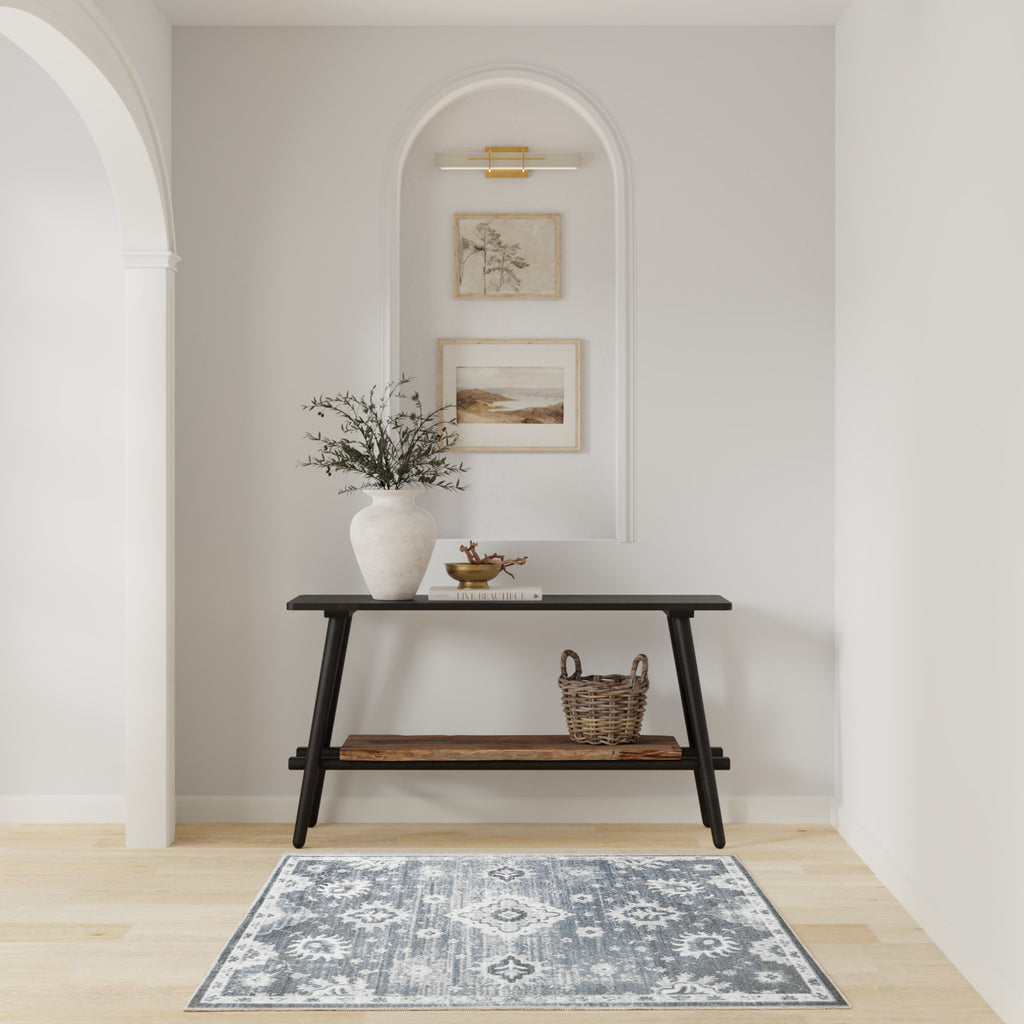 nourison astra machine washable asw19 denim rug