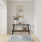 nourison astra machine washable asw19 denim rug