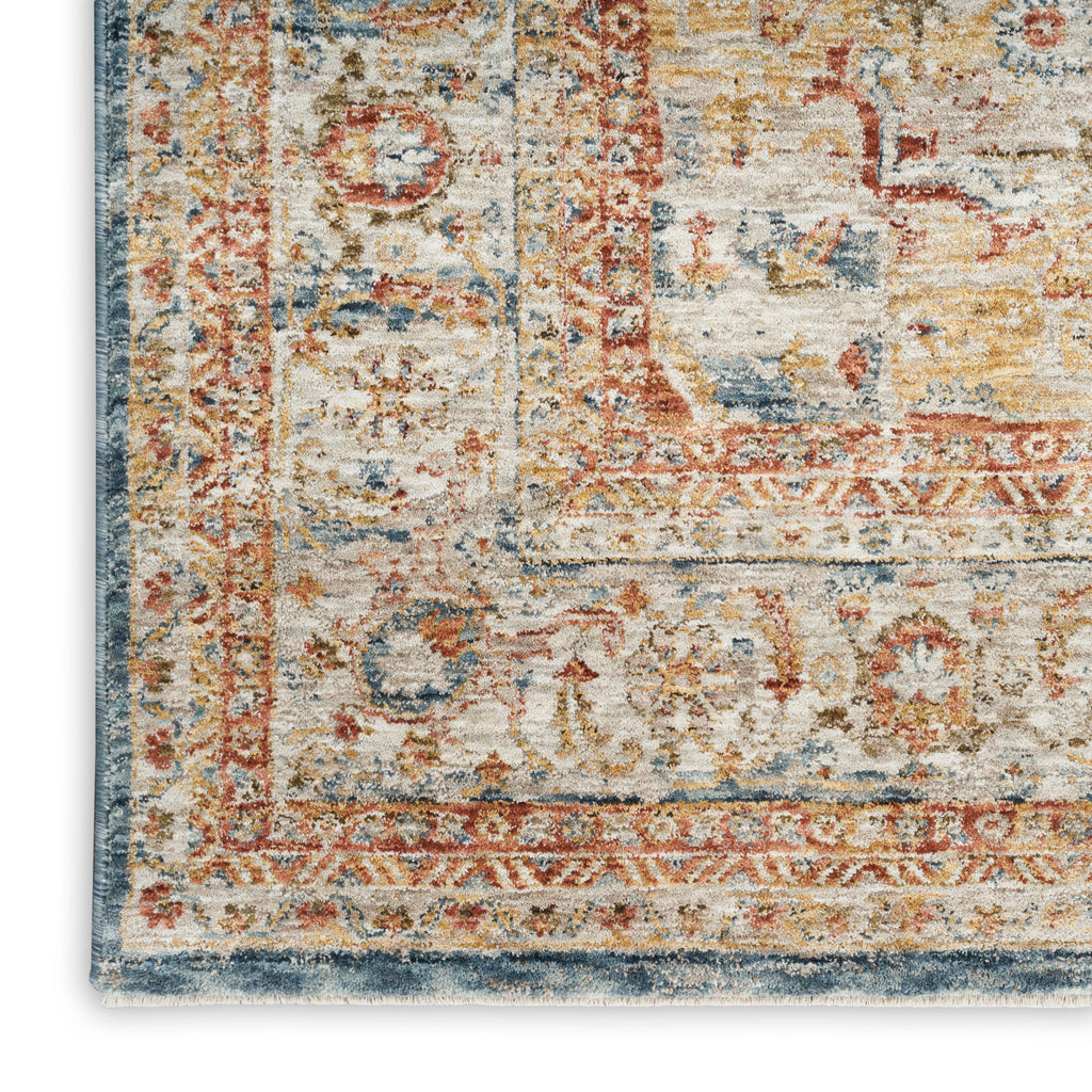 nourison sahar shr06 ivory blue rug
