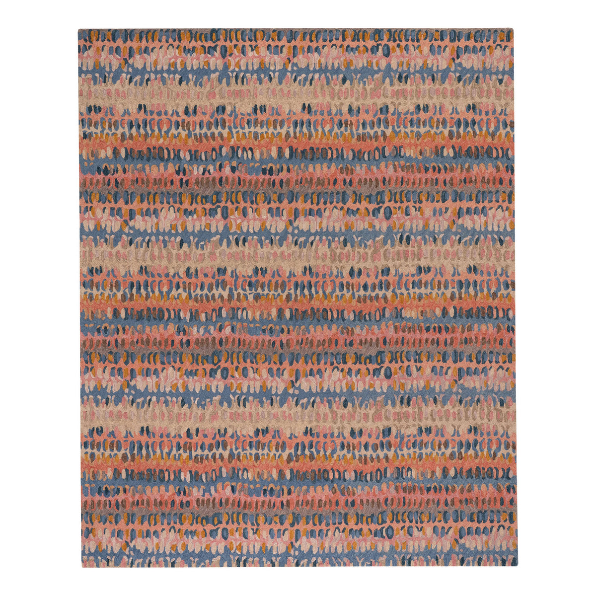dash albert paint chip da1832 coral hand hooked wool rug
