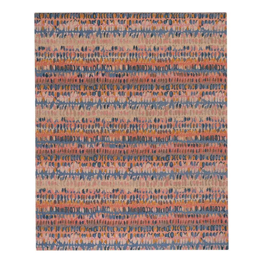 dash albert paint chip da1832 coral hand hooked wool rug