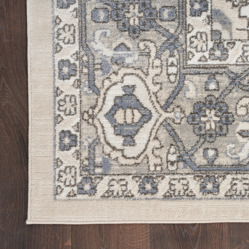 nourison quarry qua05 ivory blue rug