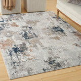 nourison home texture hmt04 grey blue rug