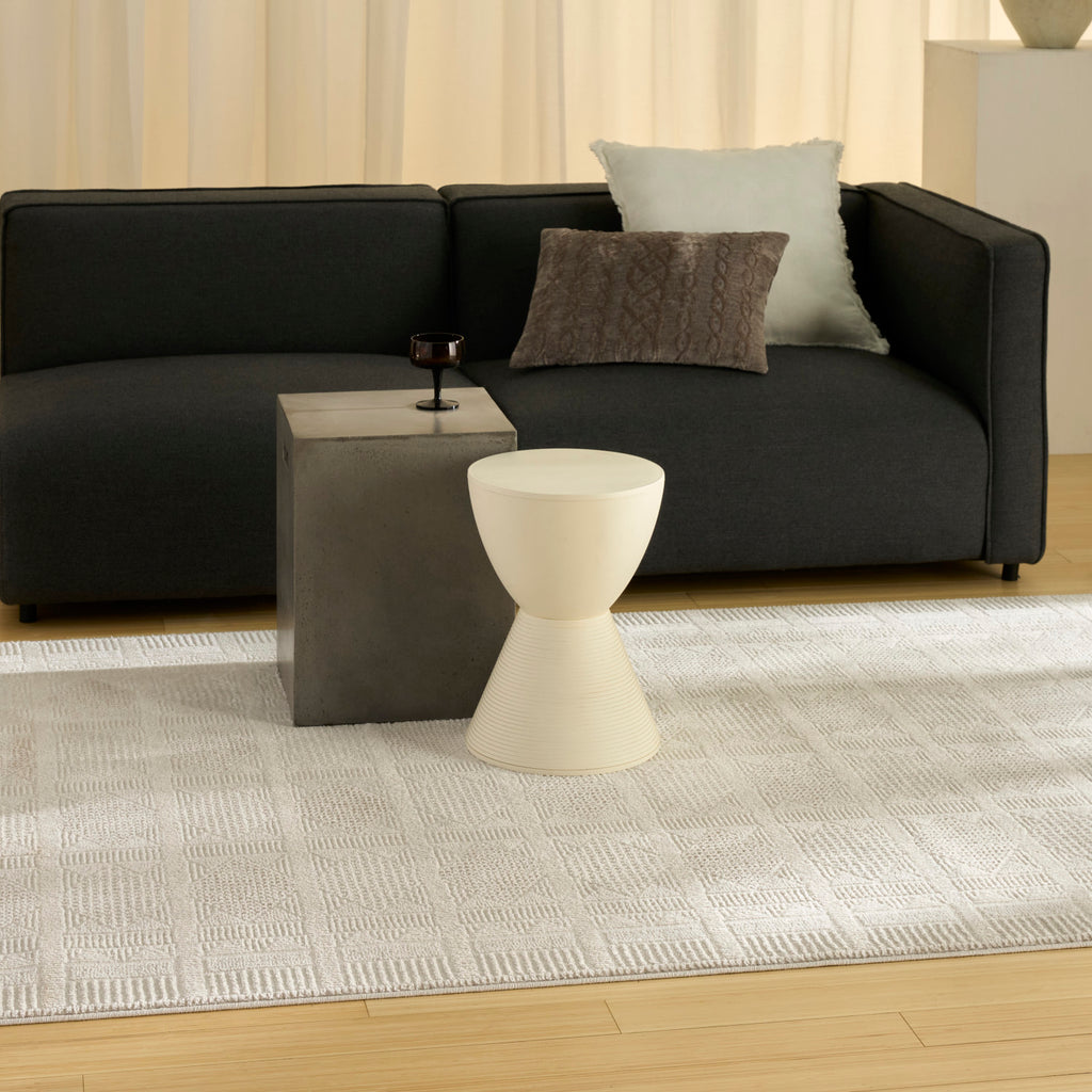 nourison nordic nrc06 ivory beige rug