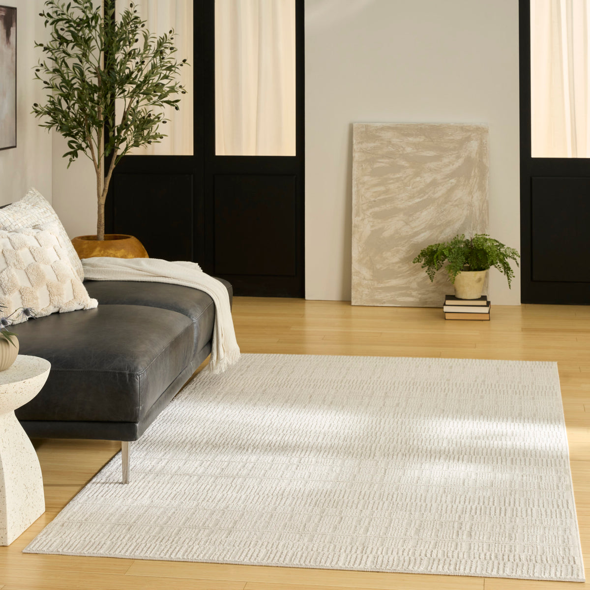 nourison nordic nrc10 ivory rug