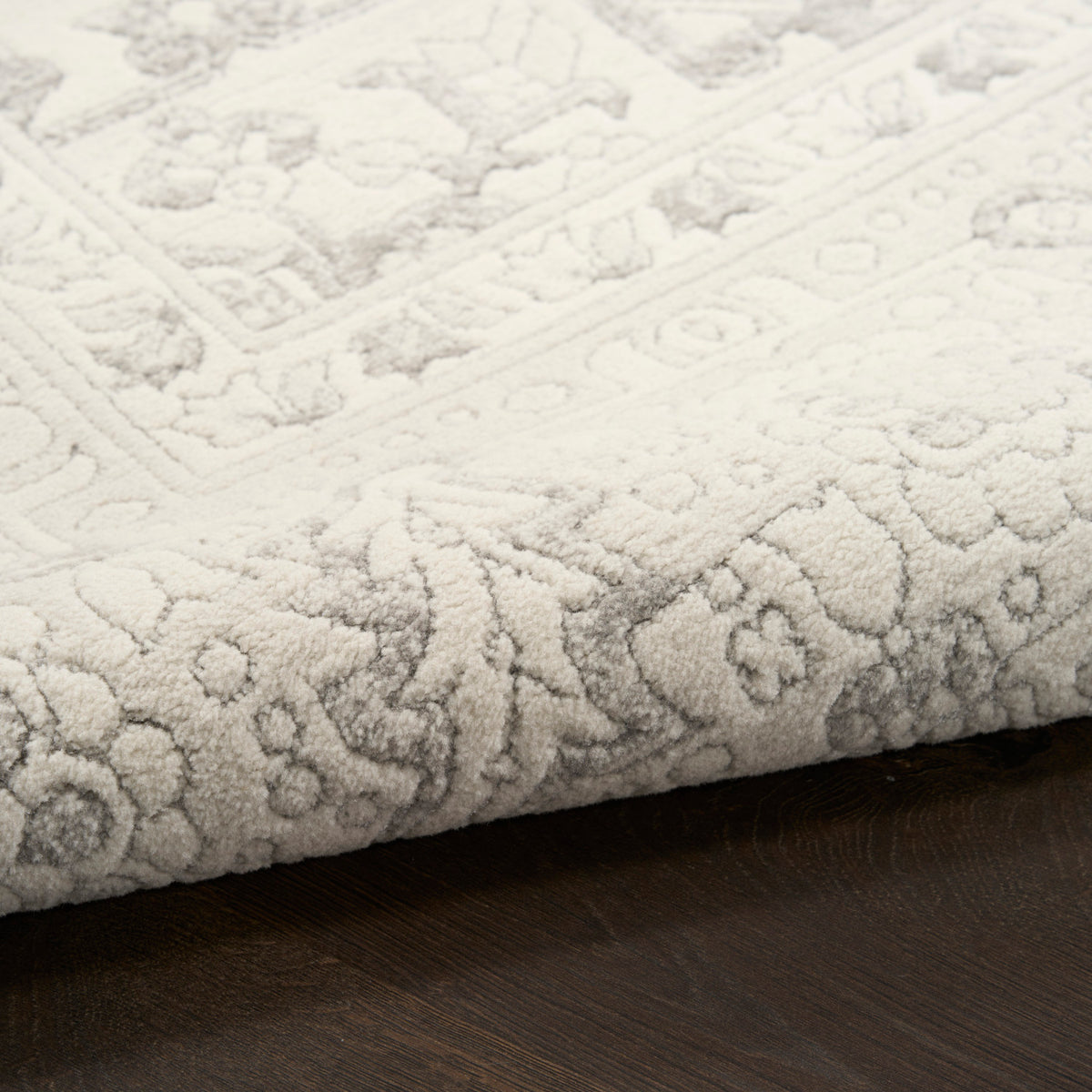 nourison grace gce02 grey rug