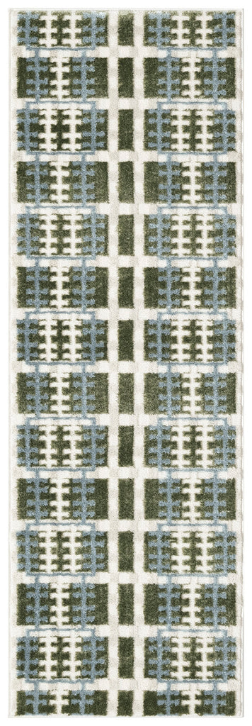 nourison nordic nrc08 blue green rug