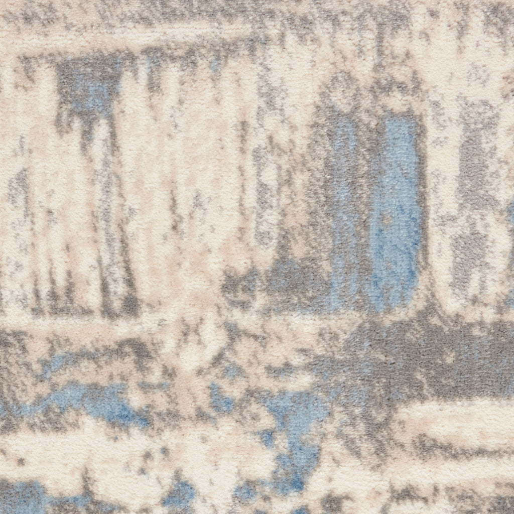 nourison solace sla07 ivory grey blue rug