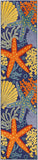 nourison aloha alh24 navy multicolor rug