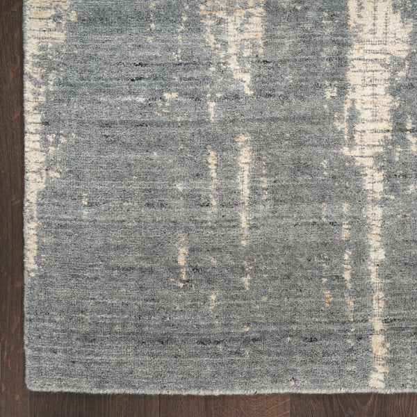 nourison harmony hay03 slate beige rug