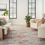 nourison nourison washables nwb06 cream multicolor rug