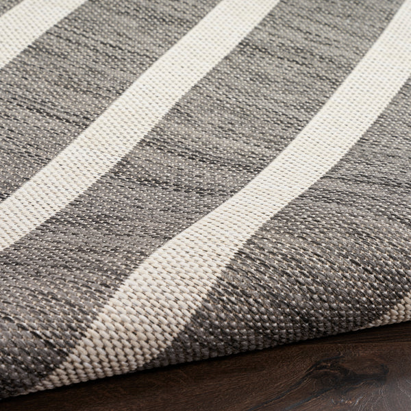 nourison positano pos03 charcoal ivory rug