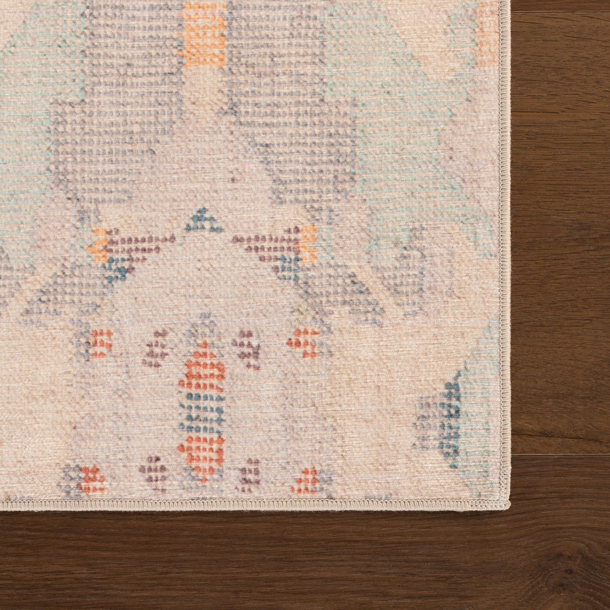 annie selke mw bize da2519 multicolor machine washable polyester rug