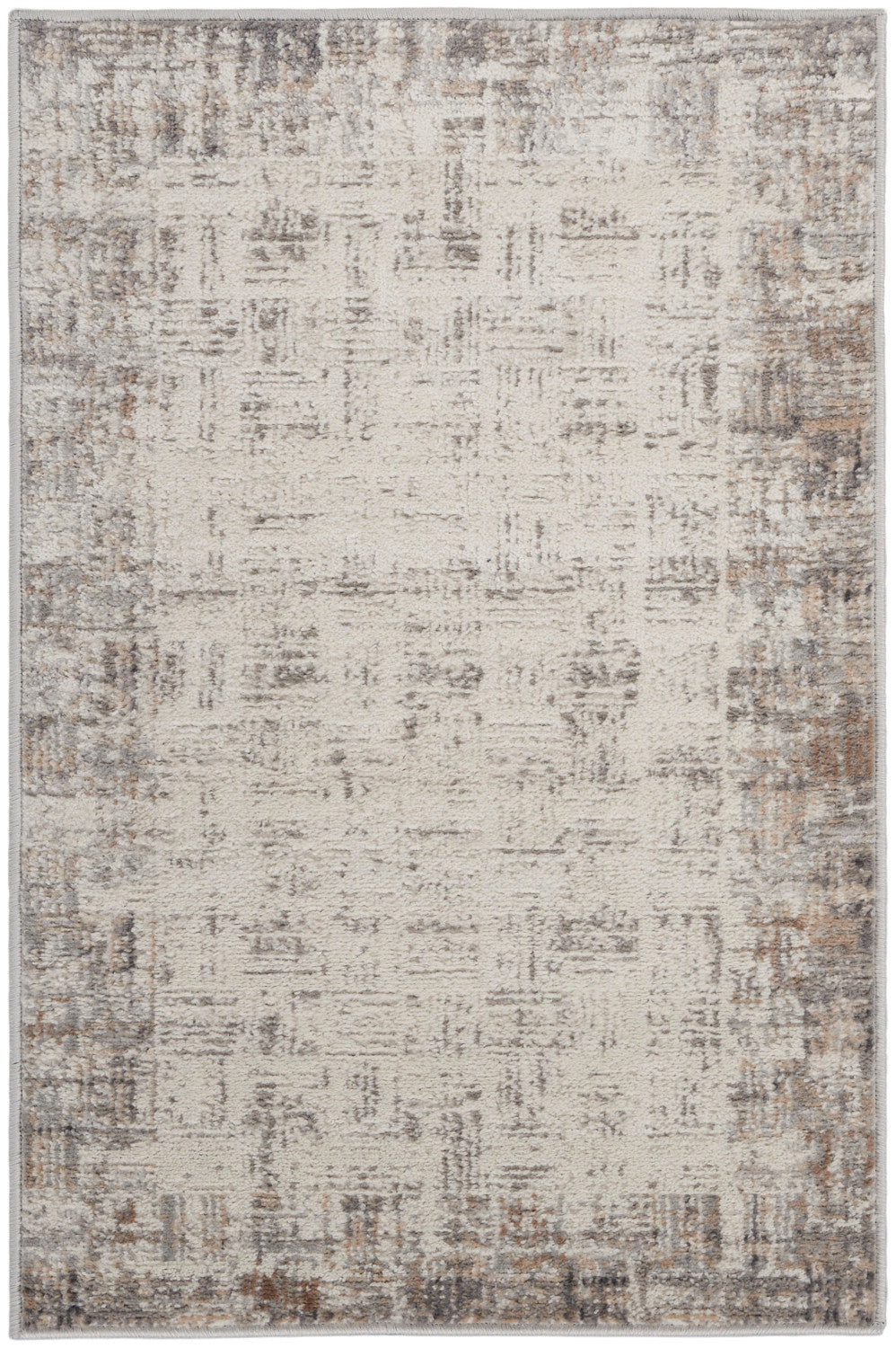 nourison elation etn05 ivory grey rug