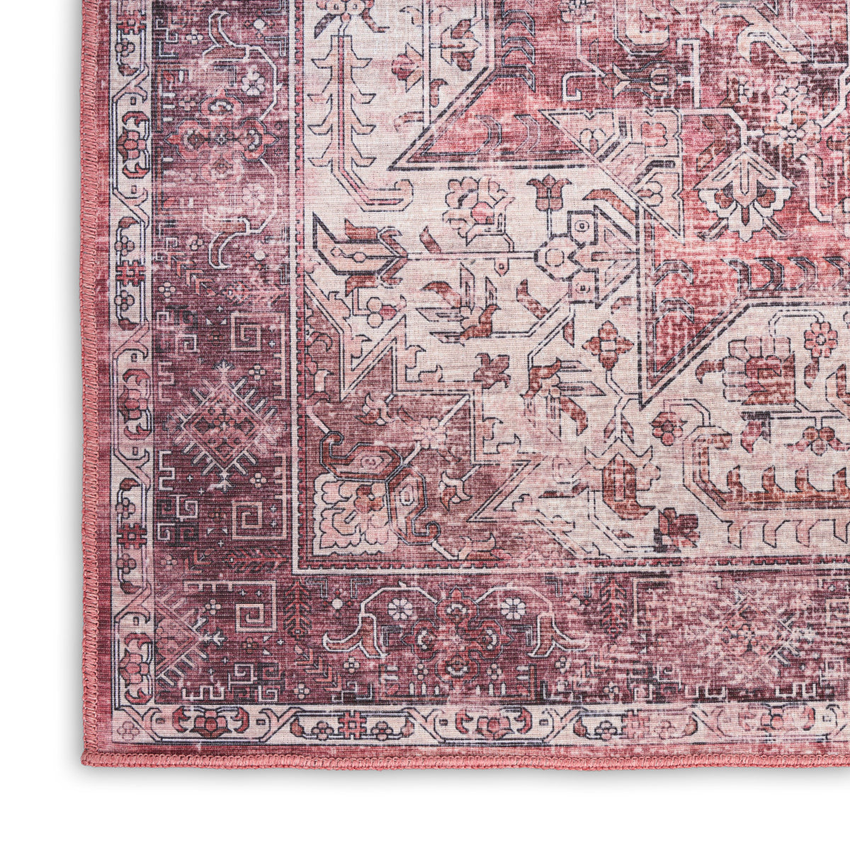 nourison nourison washables nwb15 red rug