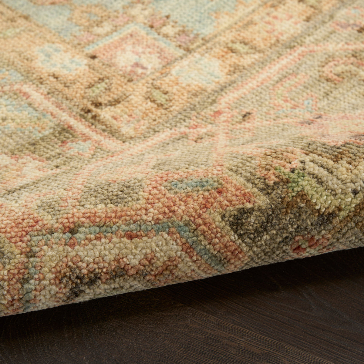 nourison heritage vine htv06 rust rug
