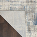 nourison solace sla03 ivory grey blue rug