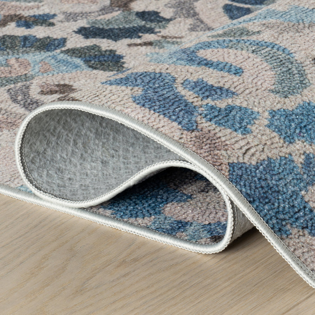 dash albert teahouse da2403 blue machine washable polyester rug