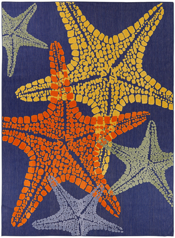 nourison aloha alh28 blue multicolor rug