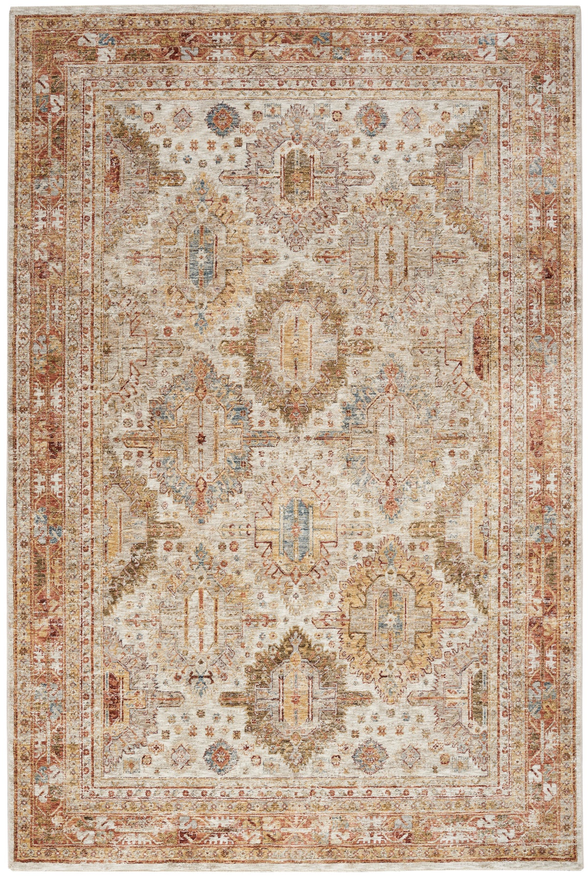 nourison sahar shr01 ivory multicolor rug