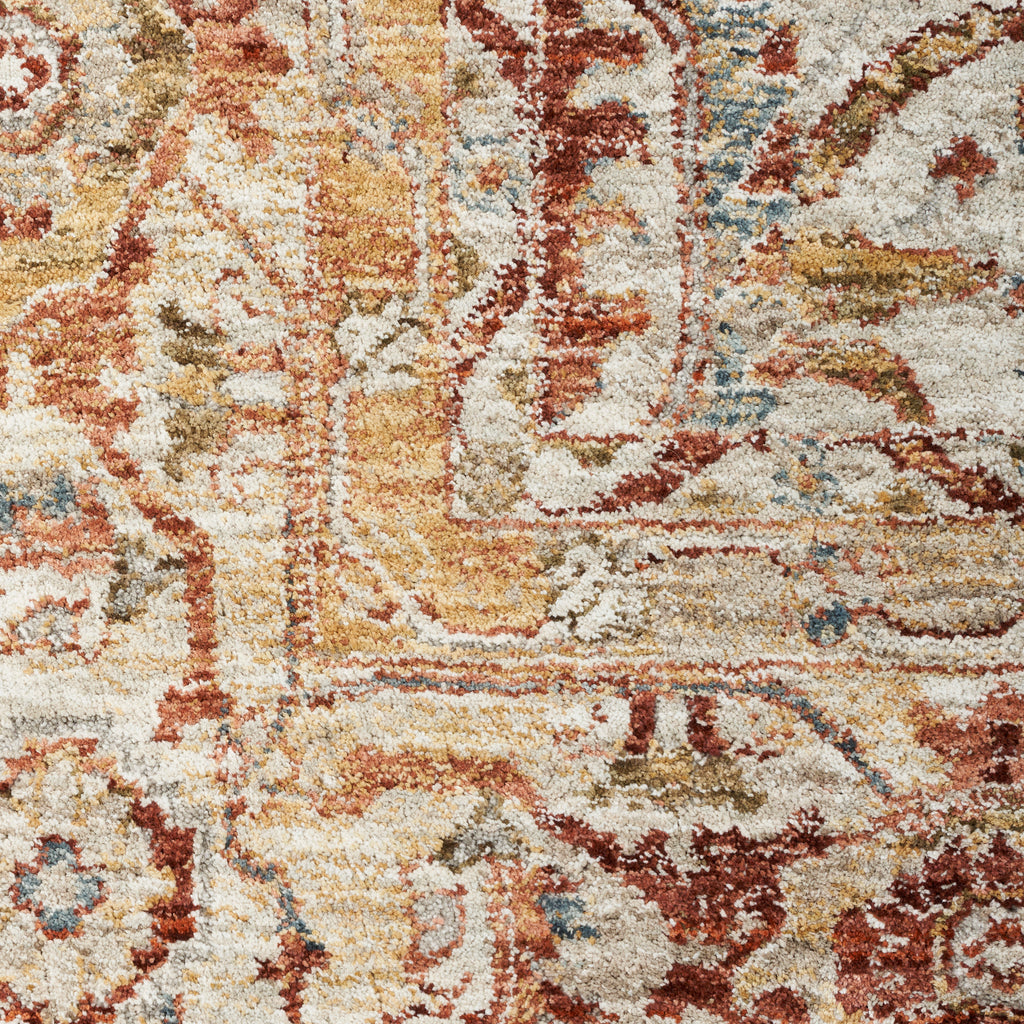 nourison sahar shr02 rust rug