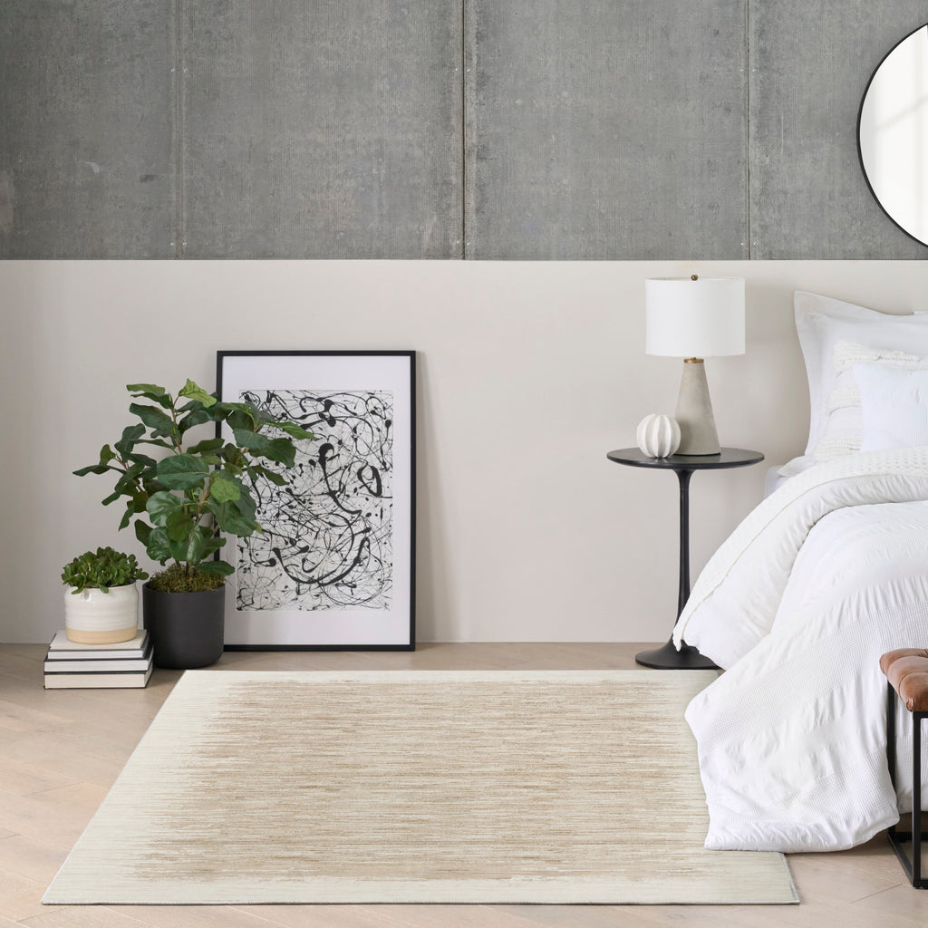 nourison grand street grn04 ivory taupe rug