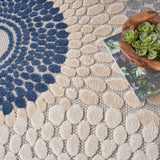 nourison aloha alh29 blue grey rug