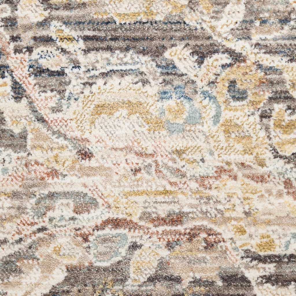 nourison antique fusion anf03 charcoal multicolor rug
