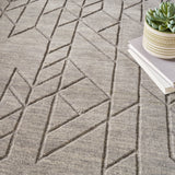 nourison alessia ale01 grey rug
