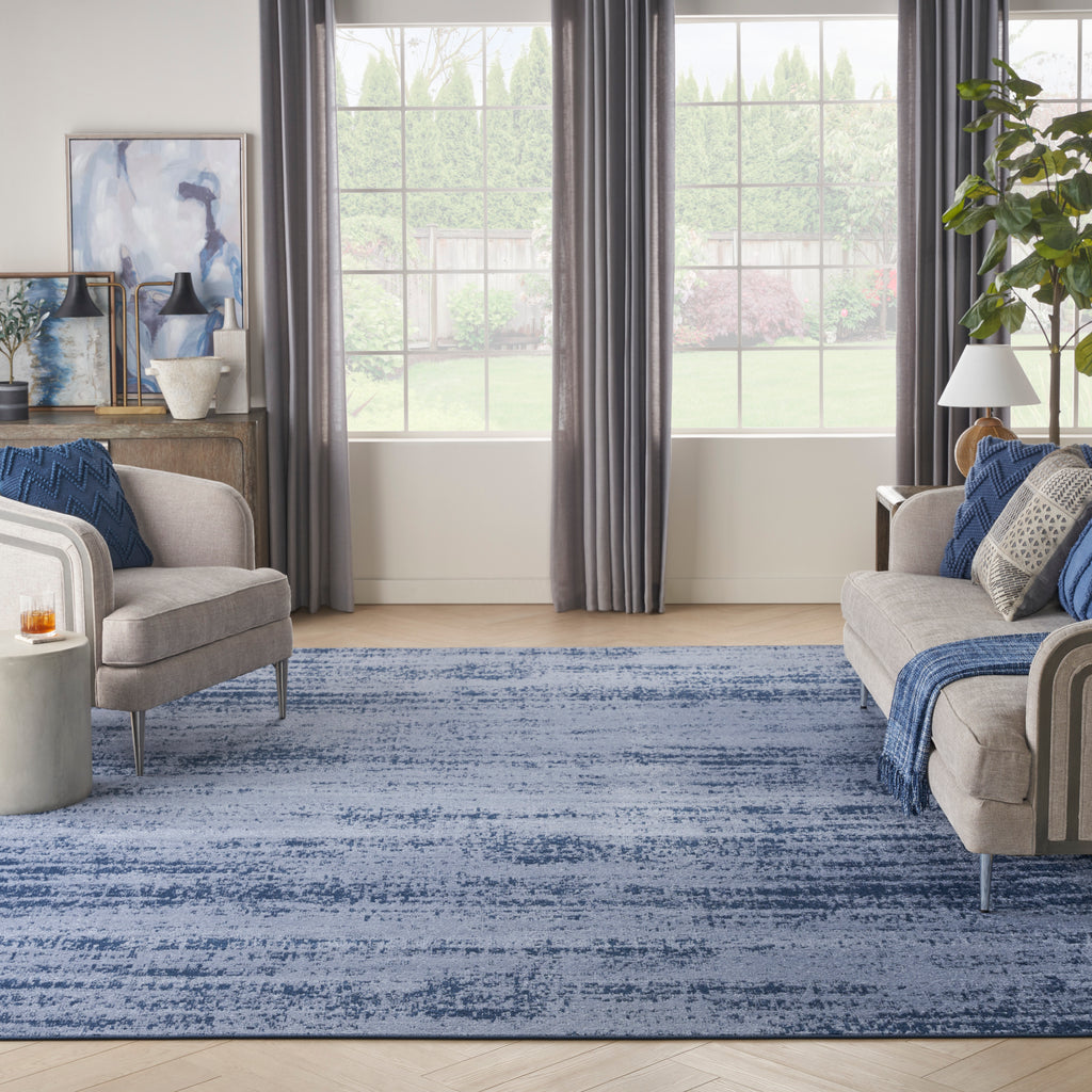nourison nourison essentials nre03 denim rug