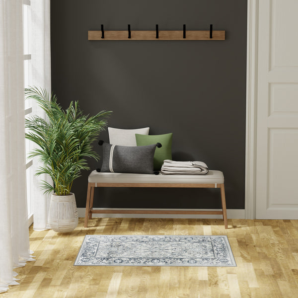 nourison dekor dek03 grey navy rug